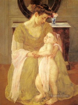 メアリー・カサット Painting - 母と子 1908 年の母親の子供たち メアリー・カサット